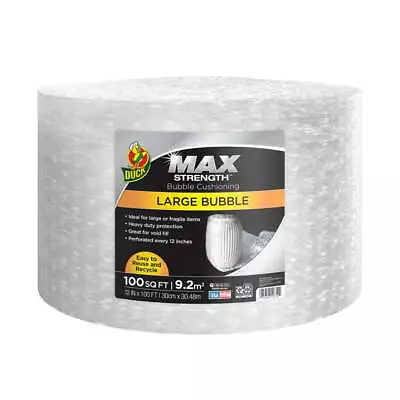 12 In. X 100 Ft. Clear Large Bubble Wrap Cushioning Bubble Wrap Roll Clear • $19.87