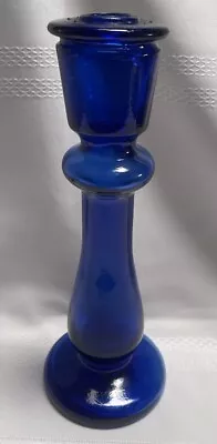 Cobalt Blue Glass Candle Holder/ Vase-Original & Genuine Recycled Glass-Spain • $15