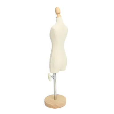 Dress Form Female Mannequin Torso Mini Dress Model W/Wooden Base For Sewing 1/2 • $56.15
