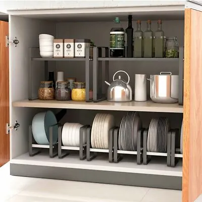 Kitchen Accessories Plate Organizer Drying Rack Dish Holder Storage Racks • $25.44