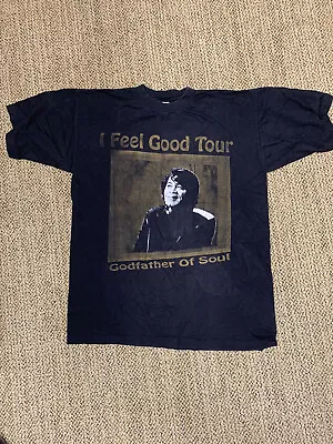 Vintage 1996 James Brown Feel Good Tour T-Shirt - Size L Black Tee Large • $220