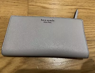 Kate Spade New York Slim Wallet Grey Taupe • £17