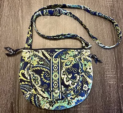 Vera Bradley Lizzy Small Crossbody Bag Purse Rhythm & Blues Print • $16.99