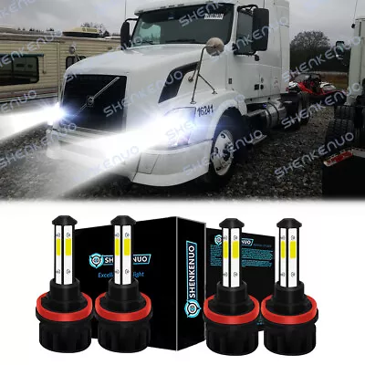 H9 H11 Combo LED Headlight Kit For 2004-2015 Volvo VNL Semi Truck High Low Beam • $26.24