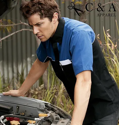 New Mens Short Sleeve Mechanic Motor Casual Shirts Auto Repair Shop T-shirts   • $24.02