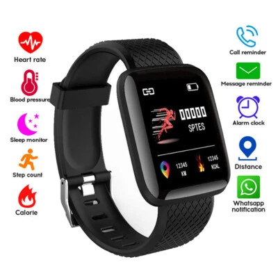 $13.80 • Buy Smart Watch Bluetooth Bracelet Heart Rate Blood Pressure Monitor Fitness Tracker