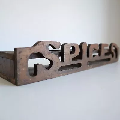 Vintage Wooden Spice Rack • $26.17