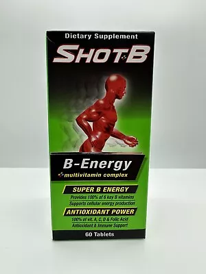 Shot B Dietary Supplement. B Vitamins Immune Support & Energy Booster. 60 Tabs • $15