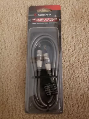 RadioShack 6-ft ( 1.82M ) Mini Toslink To Toslink Cable 1500061 • $9.99