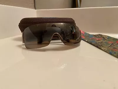 MAUI JIM Honolulu 520-23 Sunglasses Wrap Bronze Metallic Gloss Copper NICE Case • $78