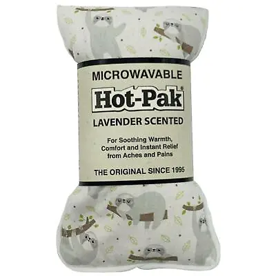 Hot Pak Microwavable Neck Warmer Heat Pack Lavender Shoulder Wrap Pads Sloth • £14.49