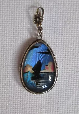 Thomas Mott Butterfly Wing Sterling Silver Pendant Vintage Sailing Boat • $56.99