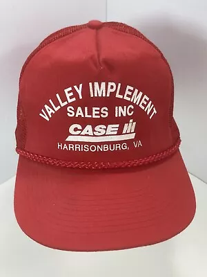 Vintage Valley Implement Case Tractor Harrisonburg Virginia Trucker Cap Hat • $19.95