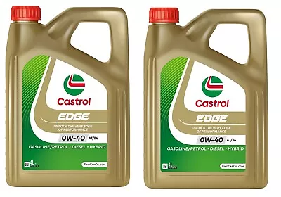 Castrol Edge FST 8 Litre 0W40 A3/B4 High Performance Fully Synthetic Car Oil • £89.99