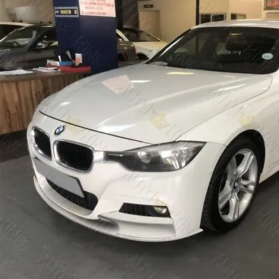 Fit 2012-2018 Bmw F30 3-series M-tech M-sport Painted White 2pc Front Bumper Lip • $74.24