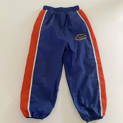 Florida Gators Toddlers Track Pants 4T Warm Up Blue Mesh Lined Logo Windbreaking • $15