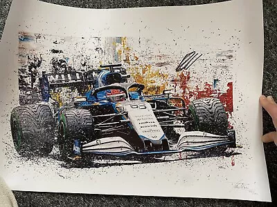 £250 • Buy Limited Edition 368/1000 George Russell Driver Signed Art Williams F1