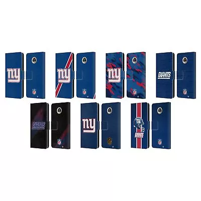 Official Nfl New York Giants Logo Leather Book Wallet Case For Motorola Phones • $23.95