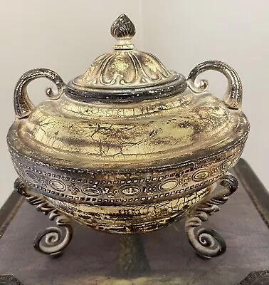 RETRO METAL SOUP TUREEN W/ LID TABLETOP DEOR • $39.99