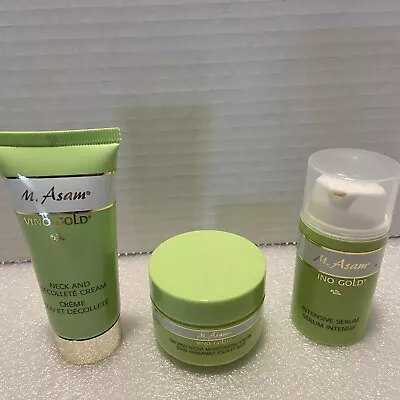 M. Asam Vino Gold Travel Set Of 3 With 2 Creams And 1 Serum New Sealed • $21.99