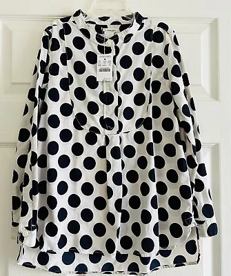 Crewcuts J.Crew Chasing Fireflies Polka Dot Shirt Girls 10 $42.99 • $7.99