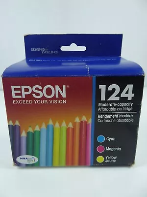 Epson 124 Moderate Capacity Ink Cartridge T124520 Exp. 08/18 • $13.95