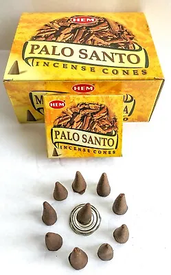 $7.33 • Buy Hem Palo Santo Incense Cones - Pick 10-20-30-50-100-120 Free Shipping!