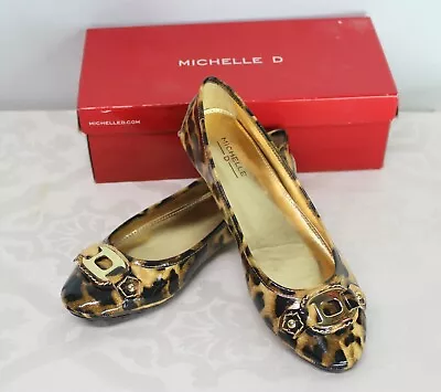 Michelle D Caroline27 Women's Ballet Flats Shoes Animal Print Size 7.5 • $18