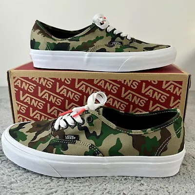 Vans Trainers Unisex 5 UK Authentic Camo Camouflage Skater Shoes Sneakers 38 EUR • £36.99