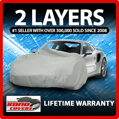 2 Layer Car Cover - Soft Breathable Dust Proof Sun UV Water Indoor Outdoor 2482 • $34.95