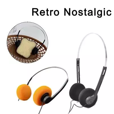 Lightweight Vintage 80's Headphones For Walkman PC MP3 Laptop Adjustable  • $3.14