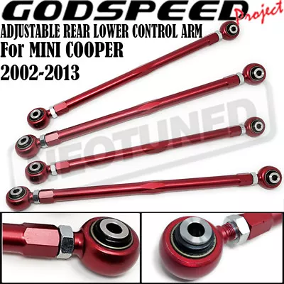 For Mini Cooper 02-13 Godspeed 4-Piece Adjustable Rear Lower Control Arm Camber • $306