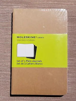 Moleskine Set Of 3 Plain Cahiers Journals Mini 3 X 5 64 Pages Pocket • $12.99