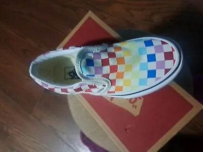 Van Classic Kids Slip Muti Colored  Sneakers • $39.99