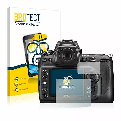 Nikon D700 DSLR Camera  2x  BROTECT® HD-Clear Screen Protector Hard-coated • $29.44