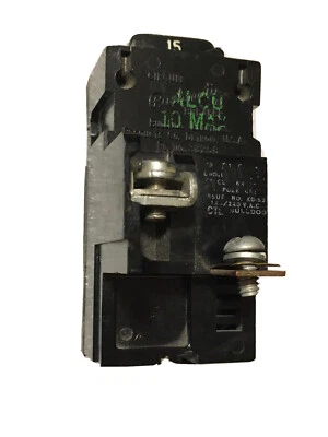 $7.99 • Buy Bulldog P115, 15 Amp, 120 Volt, 1 Pole Pushmatic Circuit Breaker- WARRANTY  