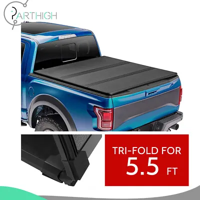 5.5ft Bed Tri Fold Solid Hard Tonneau Cover Fit For 2015-2020 Ford F-150 • $322.76