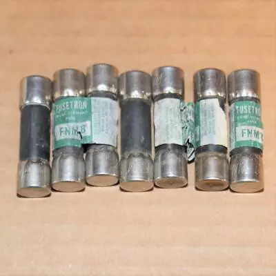 One Lot Of 7 New Open Stock Bussmann Buss Fusetron FNM8  8 Amp Fuses • $19.99