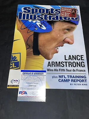 £145.37 • Buy Lance Armstrong Signed SI Sports Illustrated Full Magazine PSA/DNA