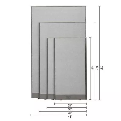 GOF Office Partition Wall Room Divider Panel Cubicle 4 Feet 5 Feet 6 Feet Tall • $156.14