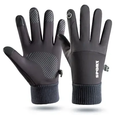 Mens Women Touch Screen Gloves Winter Warm Thermal Windproof Fleece Lined Gloves • £3.99