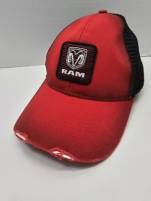 Dodge Ram Red/Black Trucker Style Baseball Cap Adjustable One Size  • $9.96