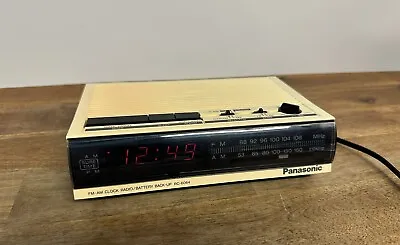 Vintage Panasonic RC-6064 FM-AM Clock Radio / Battery Back-Up • $59.99