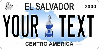 El Salvador 2000 License Plate Personalized Custom Auto Bike Motorcycle Tag • $11.35