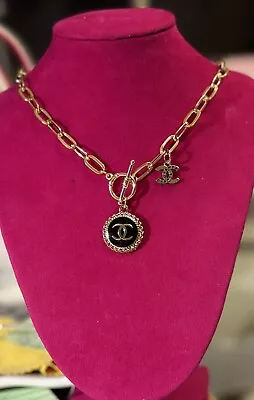 Upcycled Chanel Charm Necklace • $85