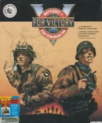 V For Victory + Manual PC CD D-Day Utah Beach Battleset 1 Troop Strategy Game! • $6.73