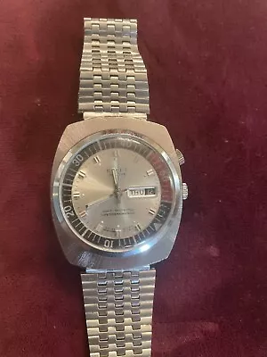Vintage Emit De Luxe Compressor Style 45.5 Mm Men's Mechanical Wristwatch Swiss • $175