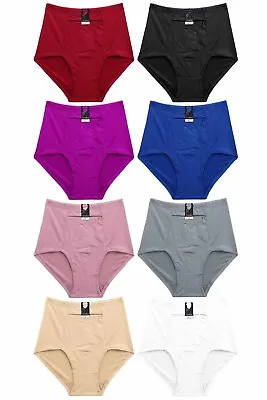 $24.99 • Buy Lot 6 Tummy Control Panties Brief Front Zipper Pocket  S M L XL 2XL 3XL 4XL 611
