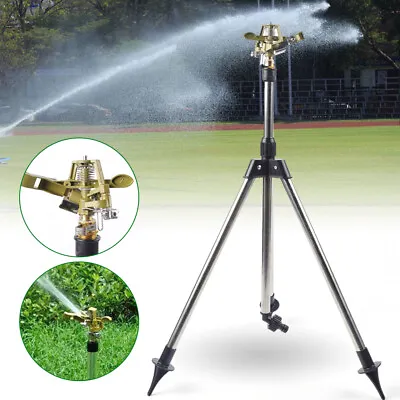 360° Spray Watering Lawn Tripod Sprinkler Agriculture GARDEN Irrigation Equipmen • $26