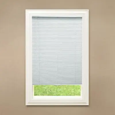 CUSTOM CUT Hampton Bay White Cordless 1 In. Blackout Vinyl Blinds • $62